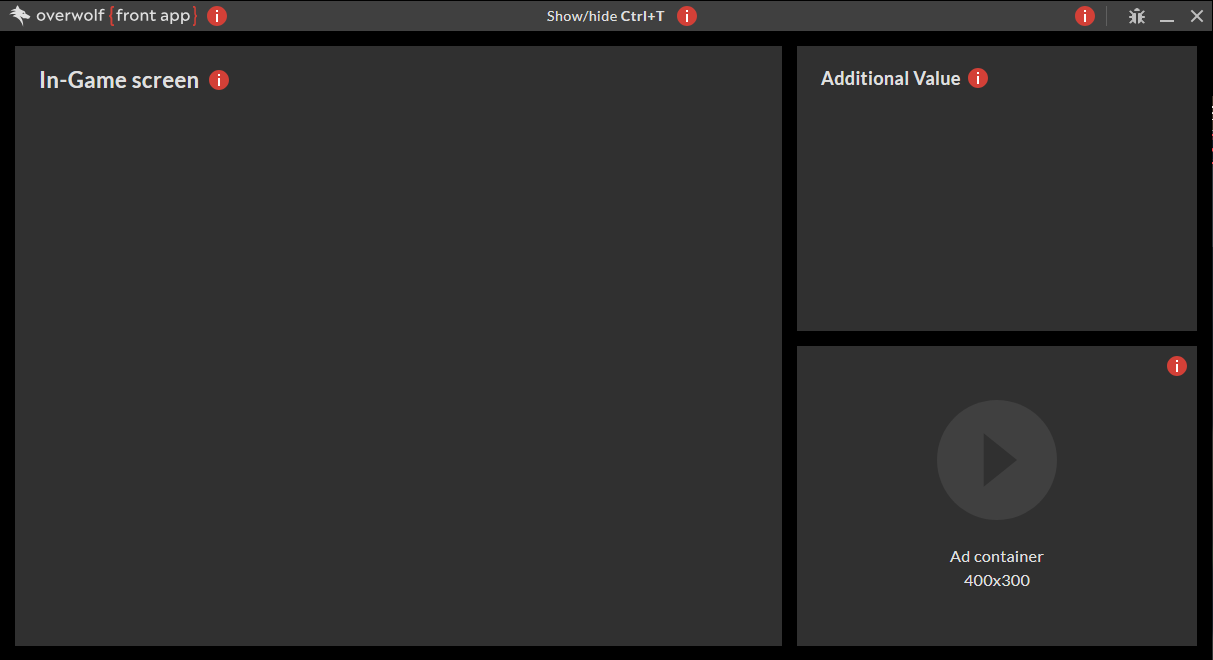 In game primary screen