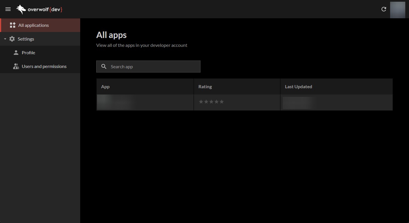 The All Applications Tab