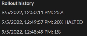 Version Rollout History